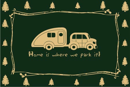 GROUND MAT 9'x12' HOME WHERE PARK