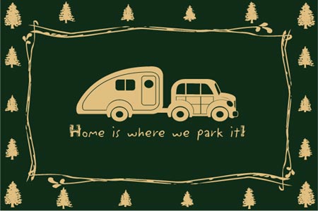 GROUND MAT 6'x9' HOME WHERE PARK