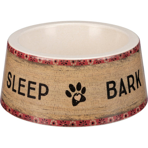 Lg Pet Bowl - Eat Sleep Bark Repeat