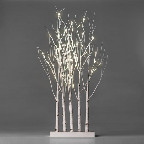 3' Birch Lit Grove