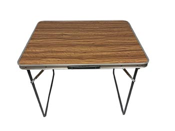 PORTABLE ALUMINUM FOLDING TABLE