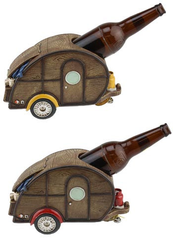 TRAVEL TRAILER WOODY WINE HOLDER ASST