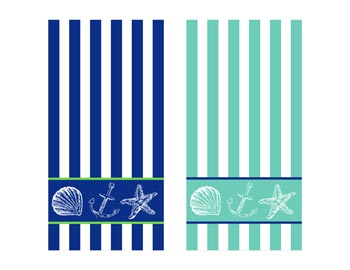 STRIPE TOWELS 30x60