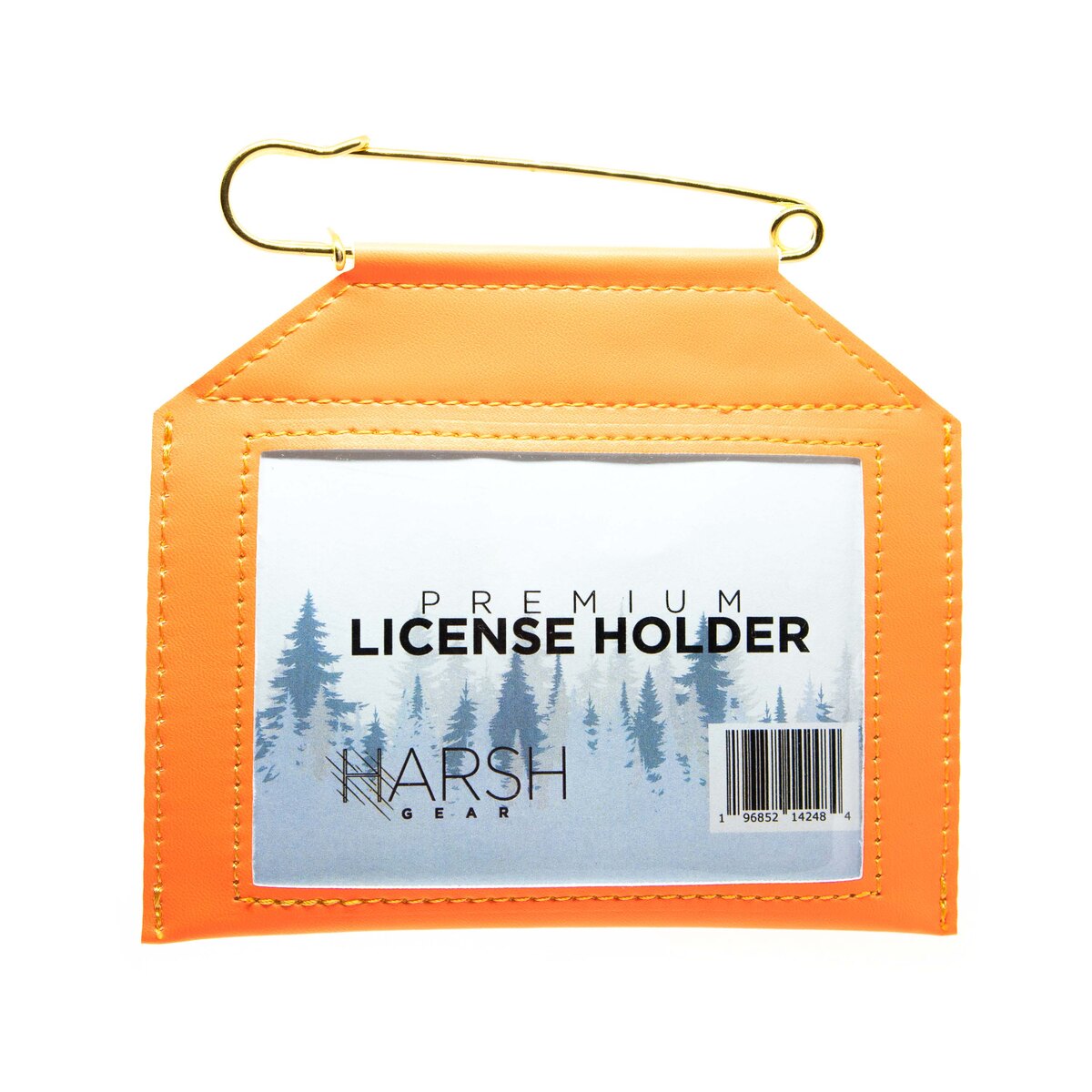 Premium License Holder, Blaze Orange
